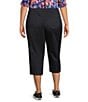 Intro Plus Size Dahlia Pull-On Capri Pants - Image 2