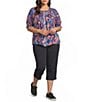 Intro Plus Size Dahlia Pull-On Capri Pants - Image 3