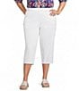 Intro Plus Size Dahlia Pull-On Capri Pants - Image 1
