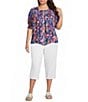 Intro Plus Size Dahlia Pull-On Capri Pants - Image 3
