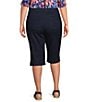 Intro Plus Size Dahlia Solid Pull-On Skimmer Denim Shorts - Image 2
