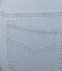 Intro Plus Size Dahlia Solid Pull-On Skimmer Denim Shorts - Image 4