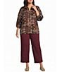 Intro Plus Size Dallas Straight Leg Pull-On Pants - Image 2
