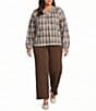 Intro Plus Size Dallas Straight Leg Pull-On Pants - Image 6