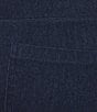 Intro Plus Size Double Knit Straight Leg Traveler Pull-On Ankle Denim Pants, Color:Dark Wash - Image 6