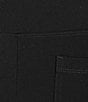 Intro Plus Size Double Knit Straight Leg Traveler Pull-On Ankle Pants, Color:Ebony Black - Image 6