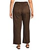 Intro Plus Size Kayla Knit Faux Suede Straight Leg Pull-On Pants - Image 2