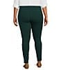 Intro Plus Size Knit Straight Leg Pull-On Tummy Control Cargo Leggings, Color:Ponderosa Pine - Image 2
