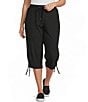 Intro Plus Size Makayla Active Ease Pull-On Straight Leg Capri Pants - Image 1