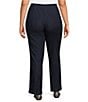 Intro Plus Size Nia Straight Leg Pull-On Pants, Color:Dark Wash - Image 2