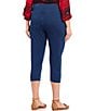 Color:Marine Wash - Image 2 - Plus Size Teri Love The Fit Capri Leggings