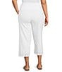 Intro Plus Size Tummy Control Suave Knit Schiffli Hem Pull-On Pants - Image 2