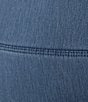 Color:Sun Wash - Image 4 - Plus Stretch Denim Love The Fit Pull-On Embroidered Hem Capri Jeans