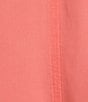 Intro Long Roll-Tab Sleeve Button Front Slub Lyocell Shirt, Color:Shell Pink - Image 5