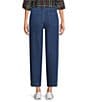 Intro Sidney Crop Barrel Leg Denim Pants, Color:Medium Wash - Image 2