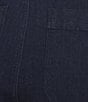 Intro Sidney Crop Barrel Leg Denim Pants, Color:Dark Wash - Image 4