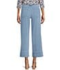 Intro Slub Stretch Tummy Control Wide Leg Pants - Image 2