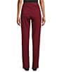 Intro Stella Double Knit Slim Straight Leg Pull-On Pants, Color:Cabernet - Image 2