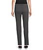 Intro Stella Double Knit Slim Straight Leg Pull-On Pants, Color:New Graphite Grey - Image 2