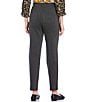 Color:Charcoal Heather - Image 2 - Stella Double Knit Slim Straight Leg Pull-On Pants