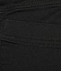 Intro Stretch Faux Fly Front Pull-On Shorts, Color:Ebony Black - Image 4