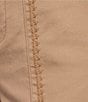 Intro Stretch Twill Embroidered Slim Roll Cuff Ankle Pants - Image 5