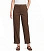 Intro Stretch Twill Embroidered Slim Roll Cuff Ankle Pants - Image 6