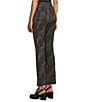 Intro Suave Knit Teri Textured Animal Print Baby Boot Leg Tummy Control Pull-On Pants, Color:Ebony Black - Image 4