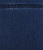 Color:Marine Wash - Image 6 - Teri Love The Fit Knit Denim Capri Leggings