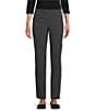 Color:Charcoal Heather - Image 1 - Teri Love the Fit Straight Leg Knit Tummy Control Pull-On Pants