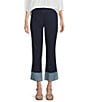 Intro Valerie Wide Cuff Pull-On Denim Pants, Color:Freedom Dark Wash - Image 1