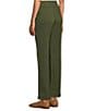 Intro Veronica Double Knit Pintuck Straight Leg Pull-On Pants, Color:Rifle Green - Image 4