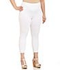 Color:Bright White - Image 1 - Plus Size Love the Fit Capri Leggings