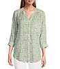 Intro Woven Bok Choy Split V-Neck 3/4 Roll-Tab Sleeve Button-Front Shirt,Specials : American Fashion Style Bags On Sale Intro Woven Bok Choy Split V-Neck 3/4 Roll-Tab Sleeve Button-Front Shirt,Specials : American Fashion Style Bags On Sale