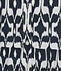 Intro Woven Geometric Print Point Collar 3/4 Roll-Tab Sleeve Tiered Button Front Shirt Dress, Color:Industrial Blue/Geometric Print - Image 5