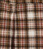 Intro Woven Point Monks Robe Plaid Print Collar Long Roll-Tab Sleeve Button-Front Denim Shirt - Image 5