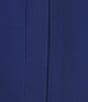 Color:Blue Depths - Image 4 - Caroline Signature V-Neck 3/4 Sleeve Button Front Top