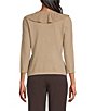 Investments 3/4 Sleeve Ruffle V-Neck Pullover Sweater - Image 6