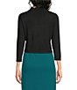 Investments 3/4 Sleeve Scallop Edge Open Front Cardigan - Image 2