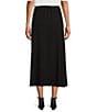Color:Black - Image 2 - A-line Midi Skirt