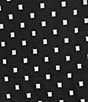 Investments Black/Vanilla Ice Dot Print Jacquard 3/4 Sleeve Boat Neck Pullover Sweater - Image 4