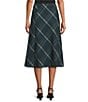 Investments Forest Plaid Pull-On Midi Skirt, Color:Forest Plaid - Image 2