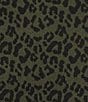 Investments Green Leopard Print Jacquard 3/4 Sleeve Boat Neck Pullover Sweater - Image 3