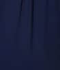 Color:Blue Depths - Image 4 - High-Low Ruffled Hem Faux Wrap Midi Skirt