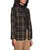 Investments Large Windowpane Long Sleeve One Button Notch Lapel Blazer, Color:Large Windowpane - Image 4