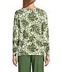 Investments Layered Leaves Long Sleeve Boat Neck Pullover Sweater, Color:Layered Leaves - Image 2