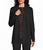 Investments Long Sleeve Open Front Patch Pocket Cardigan - Image 1