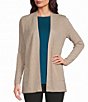 Investments Long Sleeve Open Front Patch Pocket Heather Cardigan - Image 1