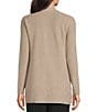 Investments Long Sleeve Open Front Patch Pocket Heather Cardigan - Image 2