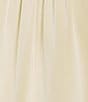 Investments Long Sleeve Ruffle Split Round Neck Button Satin Blouse - Image 4